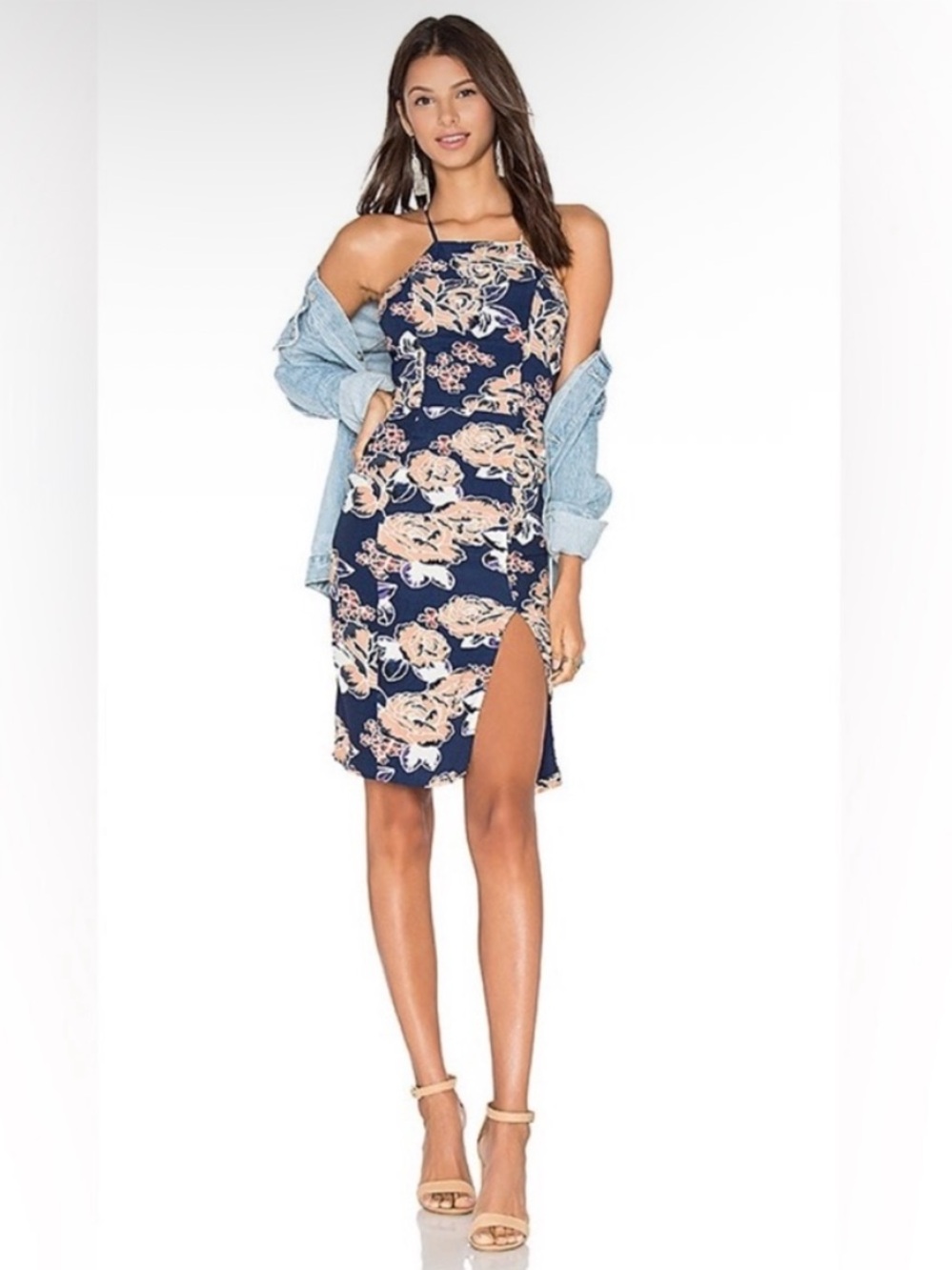 Lovers and Friends Raven Midi Dress in Carmel Floral